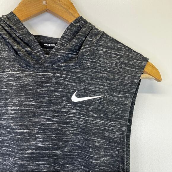 Nike Swim Essential Women's Hooded Cover Up dress dark gray - S - Picture 5 of 12